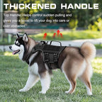 Dog Harness for Large Dogs Heavy Duty, No Pull Tactical Dog Harness with Molle System, Easy On and Off Service Dog Vest, Breathable Padded, Adjustable Reflective Pet Vest for Walking Hiking Training