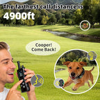 Dog Training Collar -4900Ft Dog Training Collar with Remote,IP67 Waterproof Electric Collar with 4 Training Modes,Support Remote Voice Call Function,Rchargeable E-Collarfor All Dog Sizes (Black)