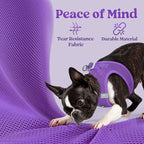 rabbitgoo Small Dog Harness, Step-in Soft Mesh Puppy Vest with Safety Buckle, Breathable Reflective Pet Harness for Small Medium Dogs, Purple L