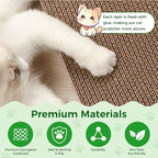 Round Cat Scratcher Refill, 10" Diameter Cat Scratching Board for Indoor Cats, Cardboard Cat Scratcher Pads，Double-Sided (2 PCS)