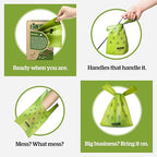 Pogi’s Dog Poop Bags with Handles – Extra-Thick, Leak-Proof, Large, Fresh Scent, 300-Count