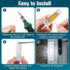 Saillong 1 Piece Lighted Doorbell Button, Wall Mounted Garage Door Opener Switch with LED Light Compatible with Most Wire Doorbell Chimes, Transformer, Ringer, Buzzers (White,White Light)