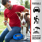 Franklin Pet Supply Co. Travel Pet Silicon Bowl 27oz. – No Spill – BPA Free – Splash Proof – Portable Car Design