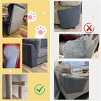 Cat Scratch Furniture Protector, 39.3''x15.8'' Trimmable DIY Self-Adhesive, Durable Corner Scratcher Couch Protectors from Cat Claws for Sofa, Tree Shelves & Scratching Posts (Light Gray)