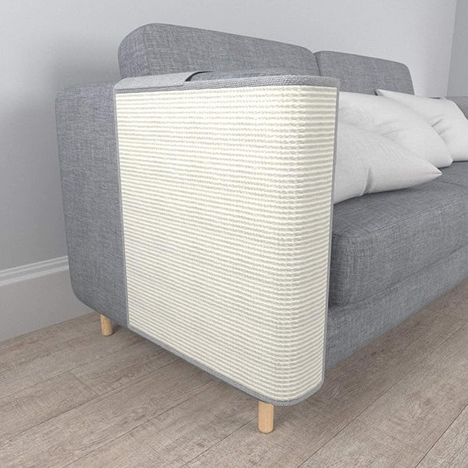 Cat Scratcher Couch- Natural Sisal Furniture Protection from Cats - Corner cat Scratcher for Couch,Chair,Sofa - Easy Installation