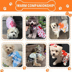 TAPBULL Dog Dresses, Fashionable Pet Dog Clothes, Cute Cat Birthday Dress Outfit (Orange/Red/Yellow/Blue/Pink 5-Pack), Medium