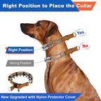 Supet Dog Prong Collar, Dog Choke Collar Adjustable Dog Pinch Collar with Quick Release Buckle/Nylon Cover for Small Medium Large Dogs