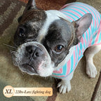 KYEESE 2Pack Dog Shirt, Soft Striped Dogs T Shirts, Lightweight Pet Tank Top, Sleeveless Dog Shirt for Small Dogs, Stretchy Comfortable Pet Vest, Green, XL
