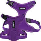Voyager Step-in Pet Harness - All Weather Mesh, Adjustable Step in Harness for Cats and Dogs by Best Pet Supplies - Purple, XS