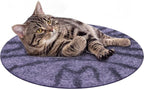Cat Bed Mat Natural Merino Wool Cozy Large Carpet Pad for Pet Cats Kitty Small Dog House Warm Organic Sheep Wool Scratch Floor Mats Rug Bedding (Gray Tiger, Large)