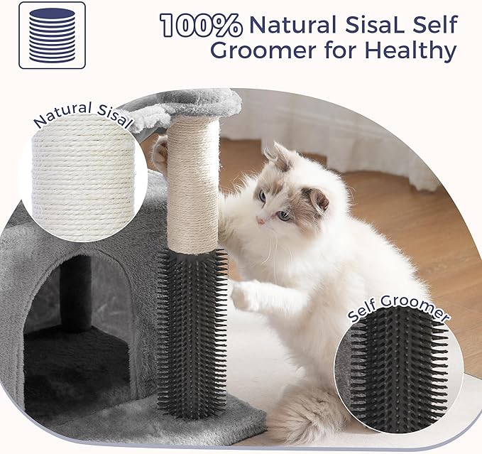Small Cat Tree with Large Cat Post with Lage Perch and Thick Post