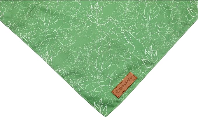 Realeaf Spring Dog Bandanas 2 Pack,Floral Pet Scarf for Boy and Girl, Premium Durable Fabric, Seasonal Bandana for Dogs (Small)