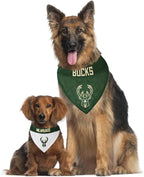 Pets First NBA Dog Bandana - Milwaukee Bucks Reversible Pet Bandana. 2 Sided Home & Away Sports Bandana with a PREMIUM Embroidery TEAM Logo, Large/X-Large