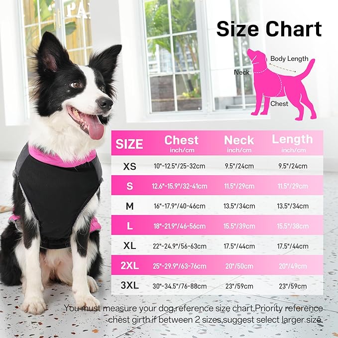 Warm Fleece Dog Coats for Small Dogs,D-Rings Waterproof Puppy Jacket for Cold Winter,Pink S