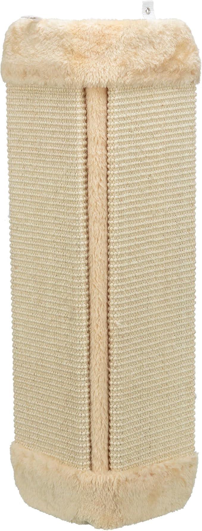 TRIXIE Scratching Board for Corner – Vertical Sisal Rope Pad for Indoor Cats – Easy-Install Corner Scratch Pad – Beige, 1 x 12.6 x 23.6 in