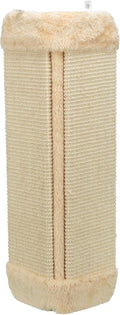 TRIXIE Scratching Board for Corner – Vertical Sisal Rope Pad for Indoor Cats – Easy-Install Corner Scratch Pad – Beige, 1 x 12.6 x 23.6 in