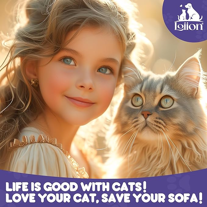 Cat Scratch Furniture Protector - Anti-Slip, Waterproof Sofa Cover to Keep Cats Off, Pet-Friendly Couch Protectors for 3 Cushion Couch, Beige Anti-Scratch Couch Cover for Pets and Kids 150"X71"