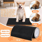 Aliceset Pet Nail Self Adhesive Replacement Emery Paper Fits Dog Scratch Pad Dog Nail Board Sandpaper Cat Litter Box DIY for Pet to Scratch Alternatives(10 Inch X 16ft)