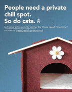 Lukamoo® Cute Cat House (Vanilla Mocha, Large)