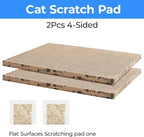 Cat Scratcher Cardboard Cat Scratching Board Cat Scratchers for Indoor Cats Cat Scratching pad (2pcs)