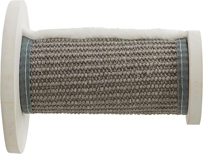 Trixie Cat Wall Furniture Set 3 - Cat Wall Scratcher and Climbing Shelves - Sisal Rope Scratching Posts - 3 Elevated Steps - Gray/White
