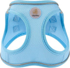 Hipubby Dog Harness and Leash Set, No Pull Soft Mesh Puppy Harness for Small Medium Dogs, Cats - Step in Reflective Breathable Lightweight Vest Harness for Walking, Training - Blue, L