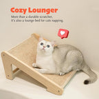 PETKARAY Cat Scratcher, Sisal Scratching Ramp, L Shape Scratch Pad for Indoor Cats, Kitten Wall Furniture Protector Small