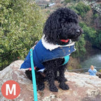 KYEESE Dog Coat Soft Pet Sweater for Cold Weather Waterproof Dogs Jacket with Fleece Lined Warm Pet Winter Coat with Leash Hole Thick Cat Clothes with Pocket Windproof Dog Puffer Coats for Small Dogs