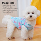KYEESE 2Pack Dog Cooling Shirt, Breathable Dog Shirt for Small Dogs, Sun Protection Dogs Cooling Vest Tank Top, Lightweight Soft Sleeveless Summer Pet Clothes, Blue+Grey, M