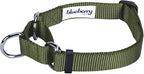 Blueberry Pet Essentials Martingale Safety Training Dog Collar, Military Green, X-Large, Heavy Duty Nylon Adjustable Collars for Dogs