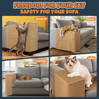 Cat Scratcher Couch Protector - Couch Corner & Armrest Protectors for Cats, Furniture Sofa Protector from Cat Claws Scratch