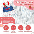 Small Dog Harness and Leash Set Denim Cat Harness Dress for Puppy Clothes for Girls Pink Dog Birthday Dress French Bulldog Harness with Strawberry Bear Decoration