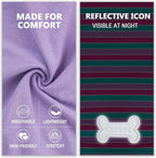 KYEESE 2Pack Dog Shirt, Soft Striped Dogs T Shirts, Lightweight Pet Tank Top, Sleeveless Dog Shirt for Small Dogs, Stretchy Comfortable Pet Vest, Purple+Blue Striped, Large