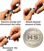 Herm Sprenger – Black Stainless Steel Additional Prong Links for Herm Sprenger Ultra-Plus Dog Training Collar - for Small Medium Large Dogs - Made in Germany (4.0 mm)