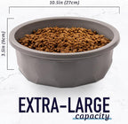 Leash Boss Extra Large Dog Bowl (14 Cups) – Heavy Duty, High-Capacity Food & Water Dish for Large Breeds, Durable Plastic, Non-Slip, Spill-Resistant Pet Bowl