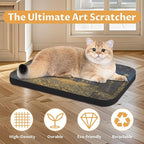 2 Pack Art Cat Scratcher, Wall-Mountable Cat Scratch Pad, Cat Wall Scratcher 16.7x11x1 Inch Cat Scratching Board for Indoor Cats Toy (Series2)
