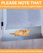 BNOSDM 8.2Ft Cat Carpet Protector for Indoor Pets Carpets Scratch Stopper Heavy Duty Plastic Easy to Cut DIY Clear Non-Slip Floor Runner Stop Cats from Scratching Rugs at Doorway