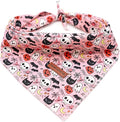 Elegant Little Tail Dog Bandana - Halloween Pumpkin Design for Small, Medium, Large Dogs - Washable, Adjustable Square Scarf Kerchief for Boys and Girls