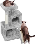 Topeakmart 36in Cat Tree Kittens House Condos for Cat Activity Center Play House