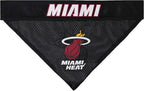 Pets First NBA Dog Bandana - Miami Heat Reversible Pet Bandana. 2 Sided Home & Away Sports Bandana with a PREMIUM Embroidery TEAM Logo, Small/Medium