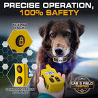 INVIROX Ultra K9 Dog Training Collar, 124 Levels for Reactive, Stubborn or Hard-to-Train Dogs, Long Range ¾ Mile, Night-Light Mode, Safe Communication, IP67 Waterproof E Collar for Large Dogs