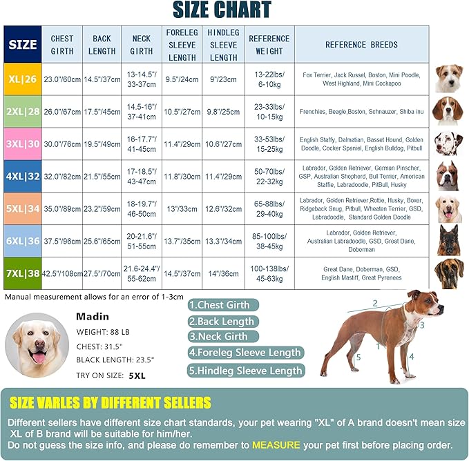 Dog Coats Autumn Winter Jumpsuit for Large Medium Dogs, Warmer Recovery Suit Polar Fleece Dog Bodysuit Lightweight Pajamas Pullover Stretchy Onesie Four-Legged Cold Weather Clothes(2XL, Grey)
