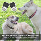 SCENEREAL Large Bell for Dog Collar, 2 Pack 1" Extra Loud Collar Bells for Cats and Dogs Training, Hiking, Walking, Hunting, Pet Tracker, Pet Bell for Save Wildlife and Birds Silver