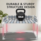 Bedside Window Pet Cat Bed - Dog Bed with Guardrail Extension Attached to Human Bed Height Elevated Dogs Cats Window Perch Bedside Dog Cot Sleeper Hammock Furniture Pet Beds (34'' x 20'' x 24'')