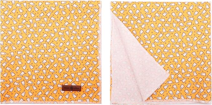 Lionet Paws Halloween Dog Bandana,Fabric Ghost Dogs Kerchief for Small Medium Dogs,Dog Cotton Triangle Bibs Scarf for Girl Boy