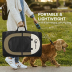 Dog Cat Playpen, Medium Puppy Pet Playpen, Dog Crate Tent Cage Indoor/Outdoor, Portable Pop Up Dogs Kennel Playpen with Carrying Case for Dogs/Cats/Rabbits (Khaki,Medium)