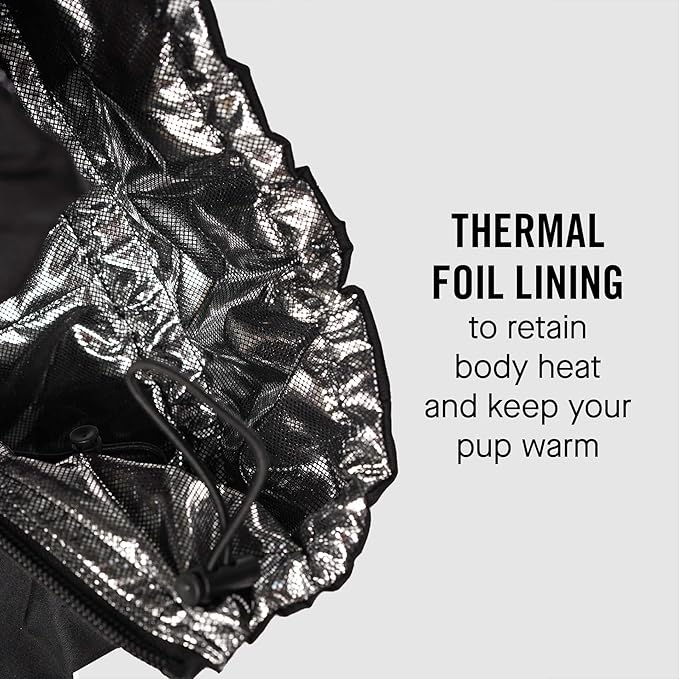 Canada Pooch Thermal Dog Snow Jacket with Full Body Coverage - Water-Resistant, Easy On Dog Outdoor Onesie - Black/Size 18