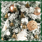 Craft Bells 24 Pcs Small Brass Bells for Crafts, Vintage Bronze Hanging Jingle Bells with Spring Hooks for Wind Chimes, Dog Training Doorbell, Mission Project, Wedding, Christmas, Easter & Home Decor