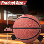 QDAN Dog Ball Basketball Toys, Balls with Straps, Dog Water Toy Pool Toys for Small Medium Dogs (6 Inch)