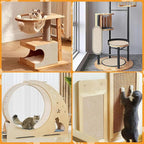 78”x15.8” Trimmable Cat Scratching Post Carpet Cover Cat Scratcher Mat Self-Adhesive Tree Shelves Replacement Parts Mat Cat Scratcher Couch Furniture Protector for Indoor Cats (78.8"*15.8",Dark Grey)